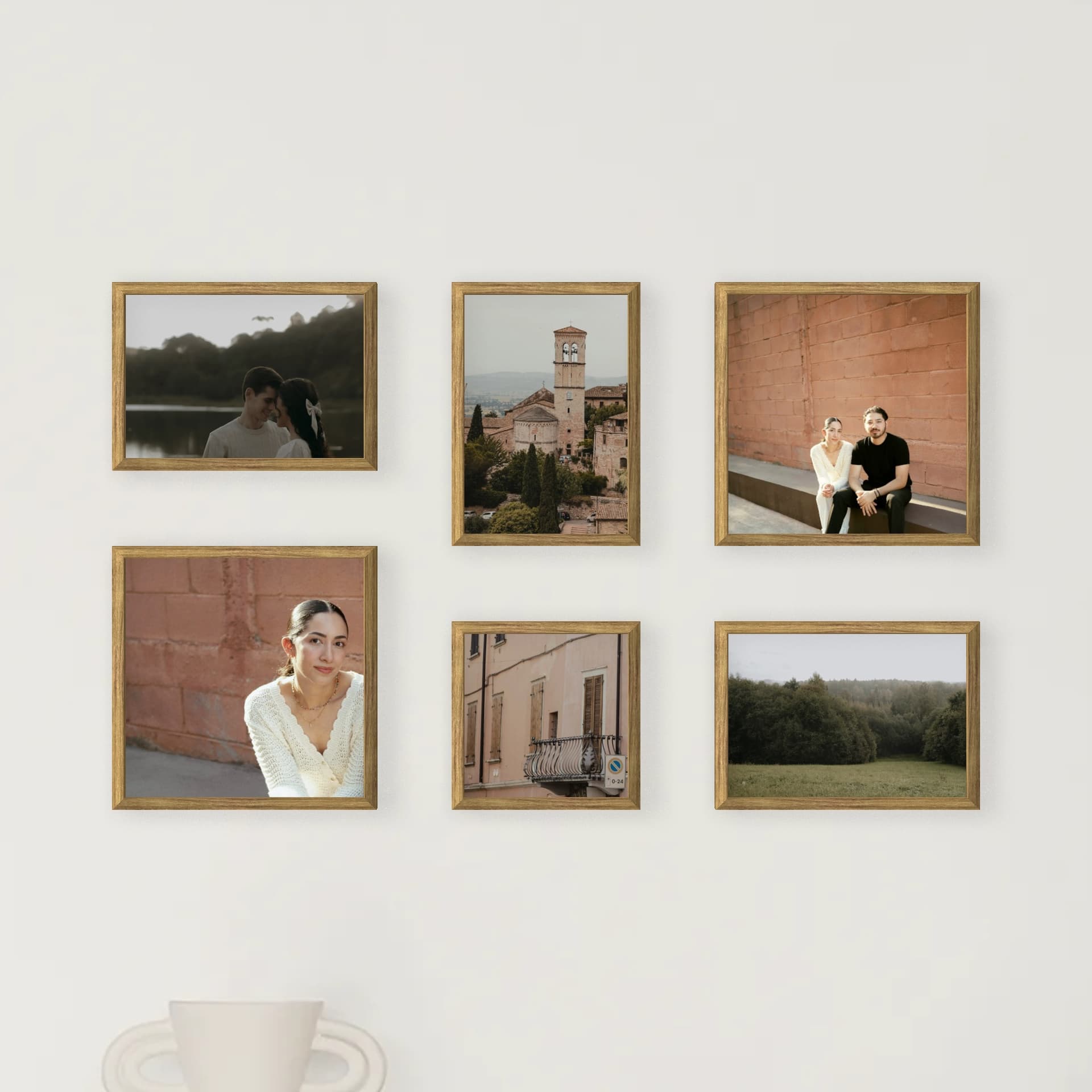 Photo wall 6 frames - Modular Light - main view