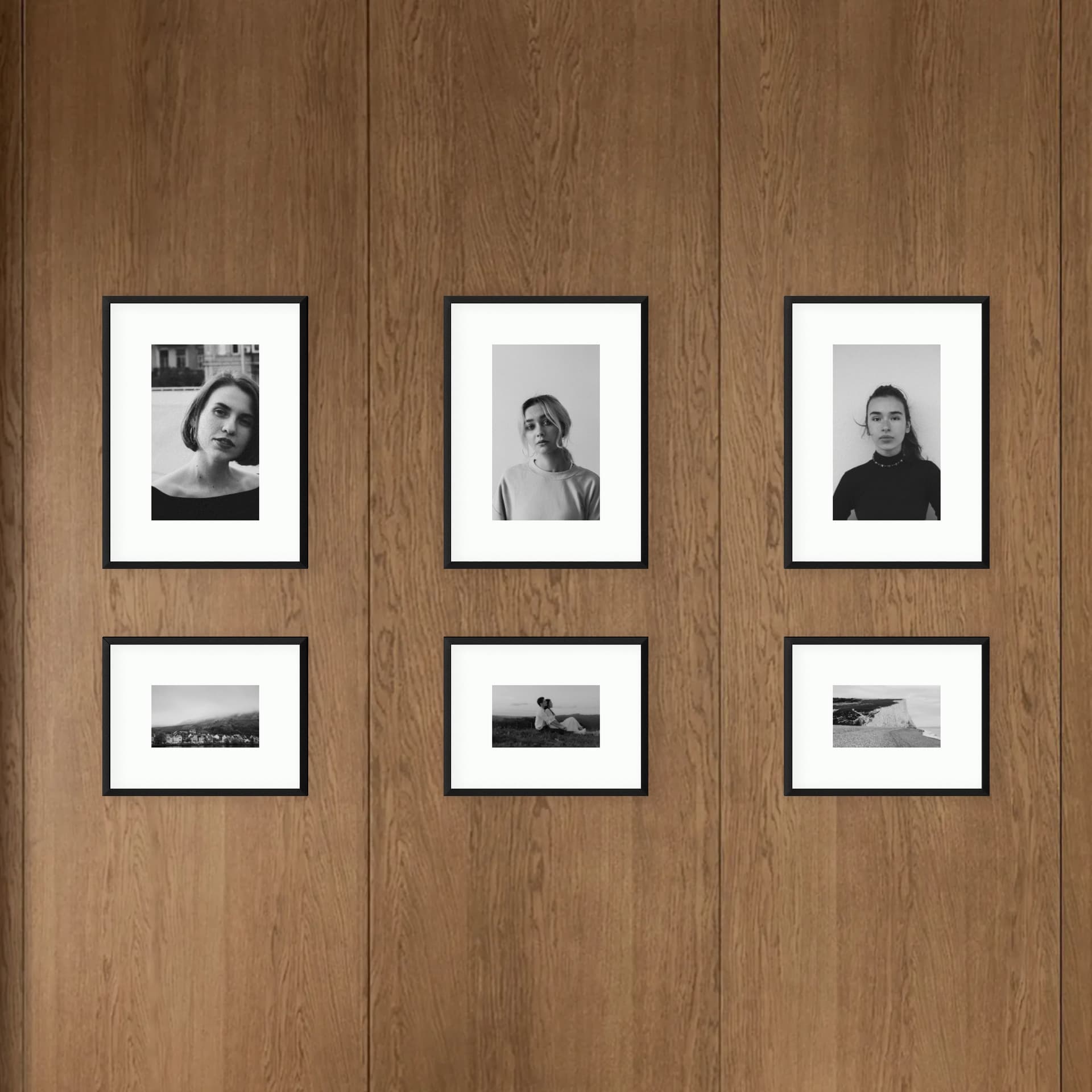 Photo wall 6 frames - Monochrome Order - main view