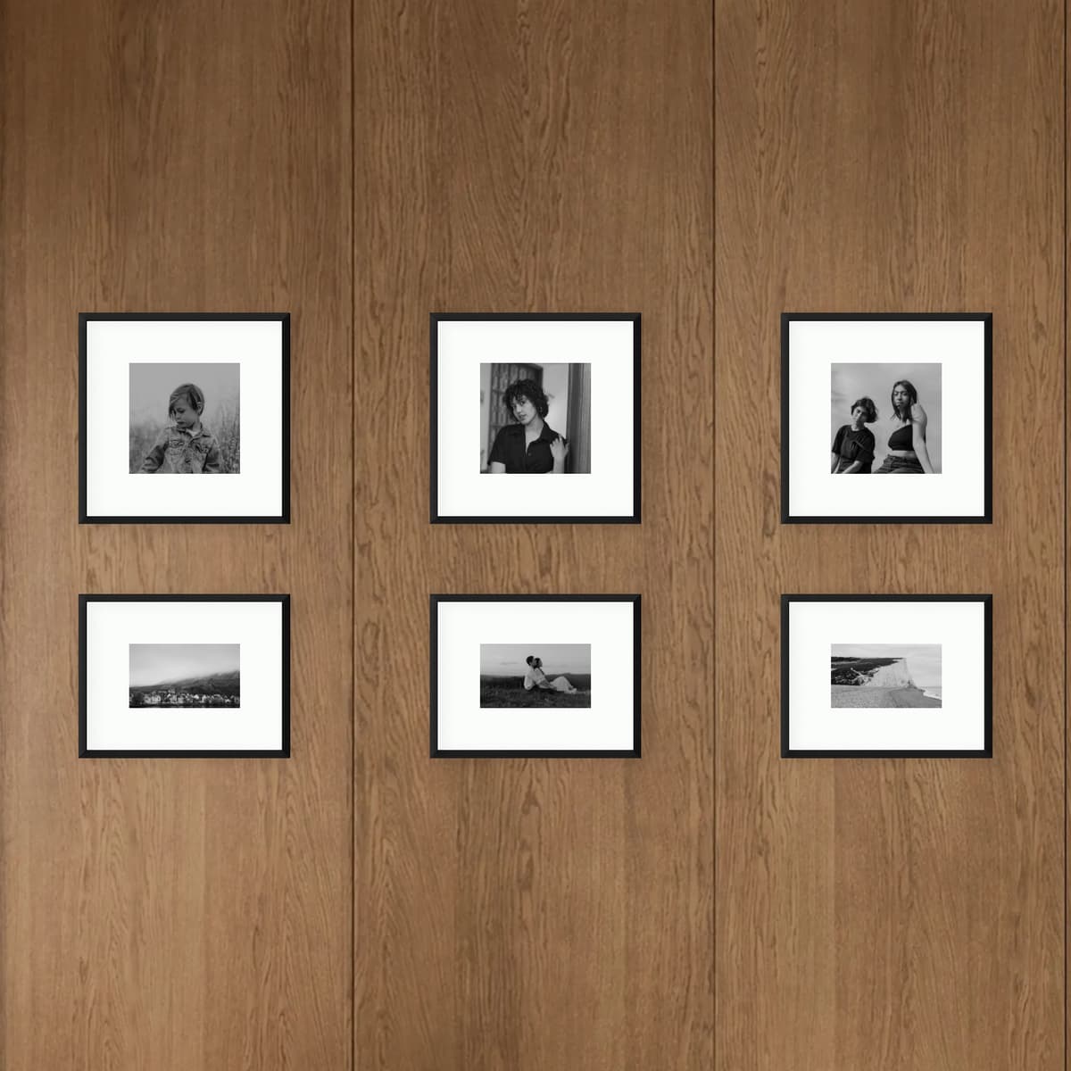 Photo wall 6 frames - Monochrome Order - main view