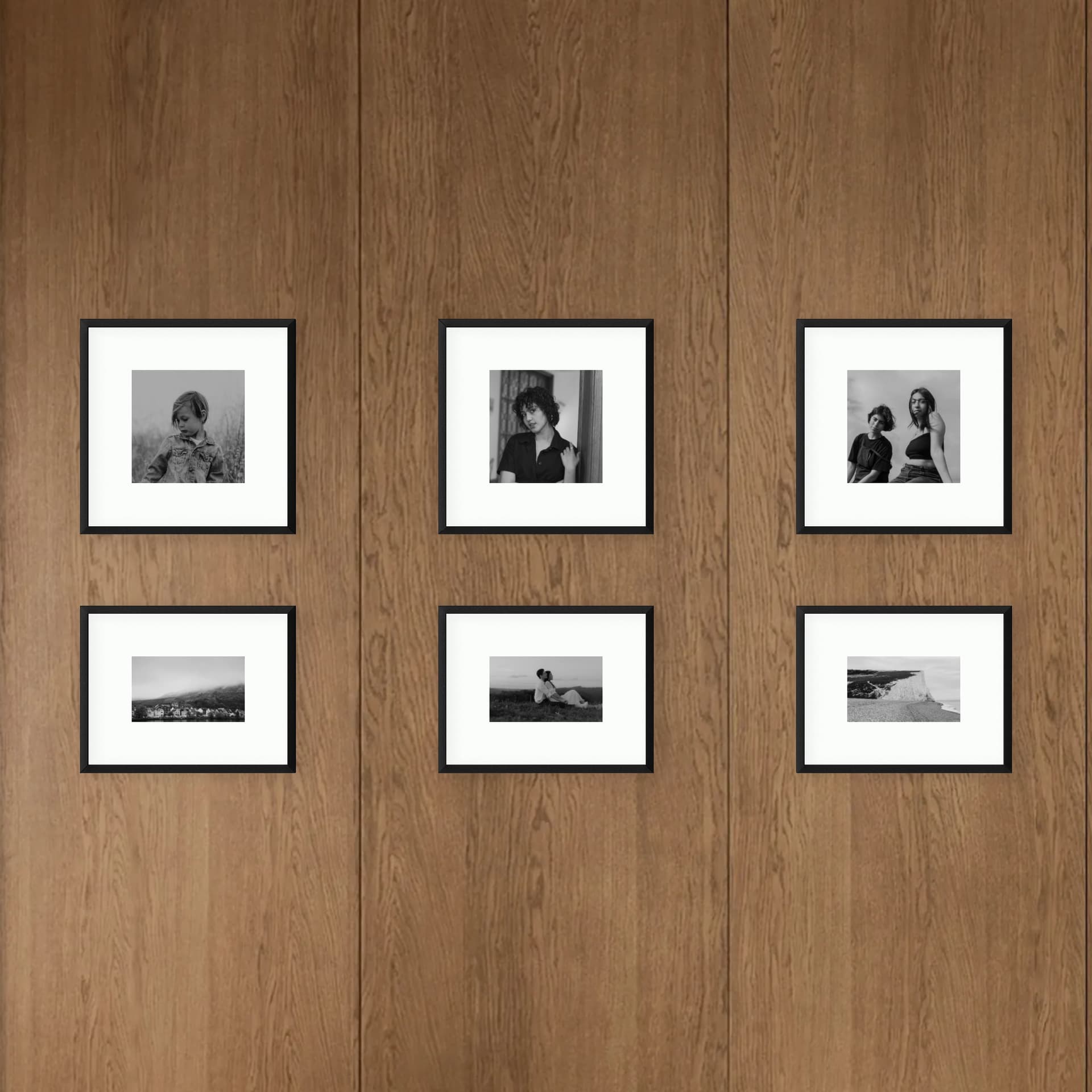 Photo wall 6 frames - Monochrome Order - main view