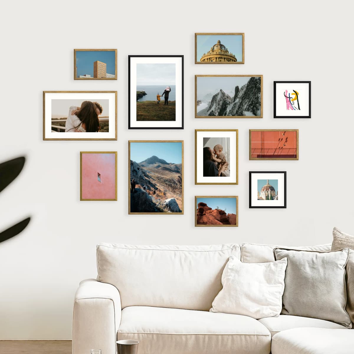 Photo wall 12 frames - Patchwork Tableau - main view