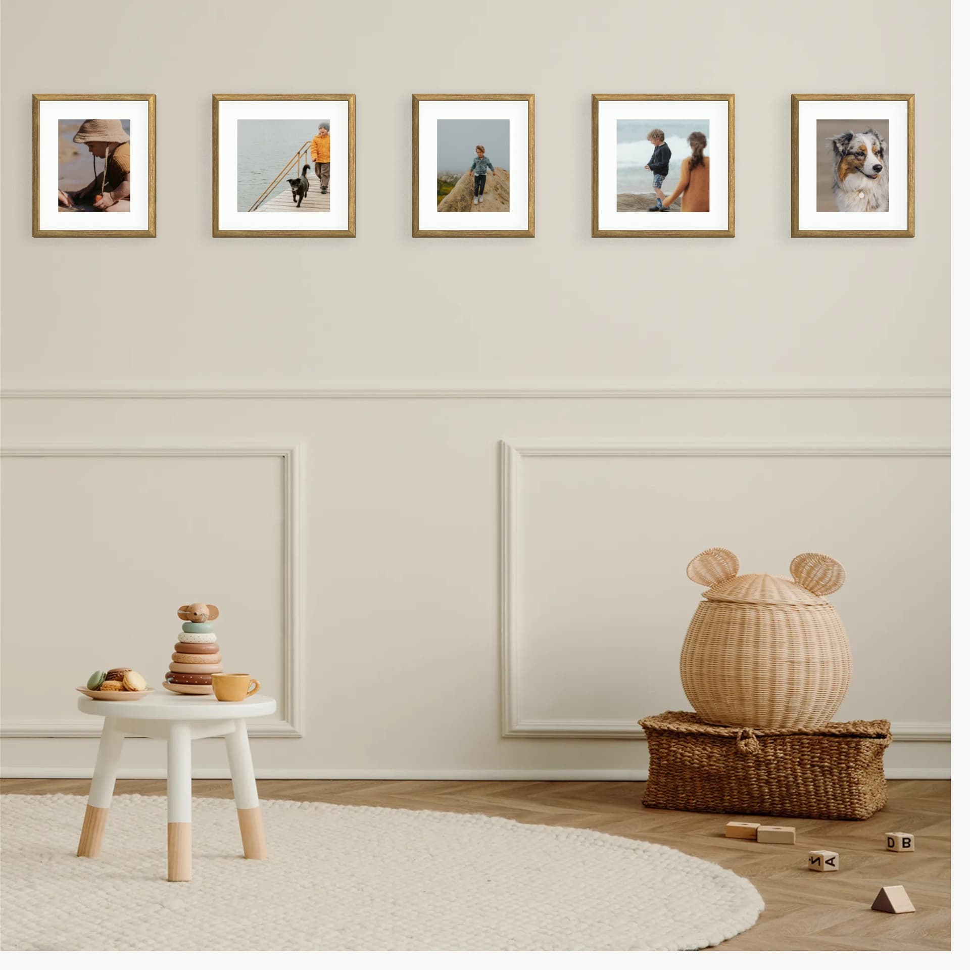 Photo wall 5 frames - Playful Line - main view