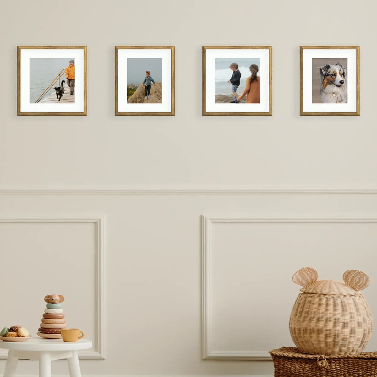 Photo wall 4 frames - Playful Line - main view