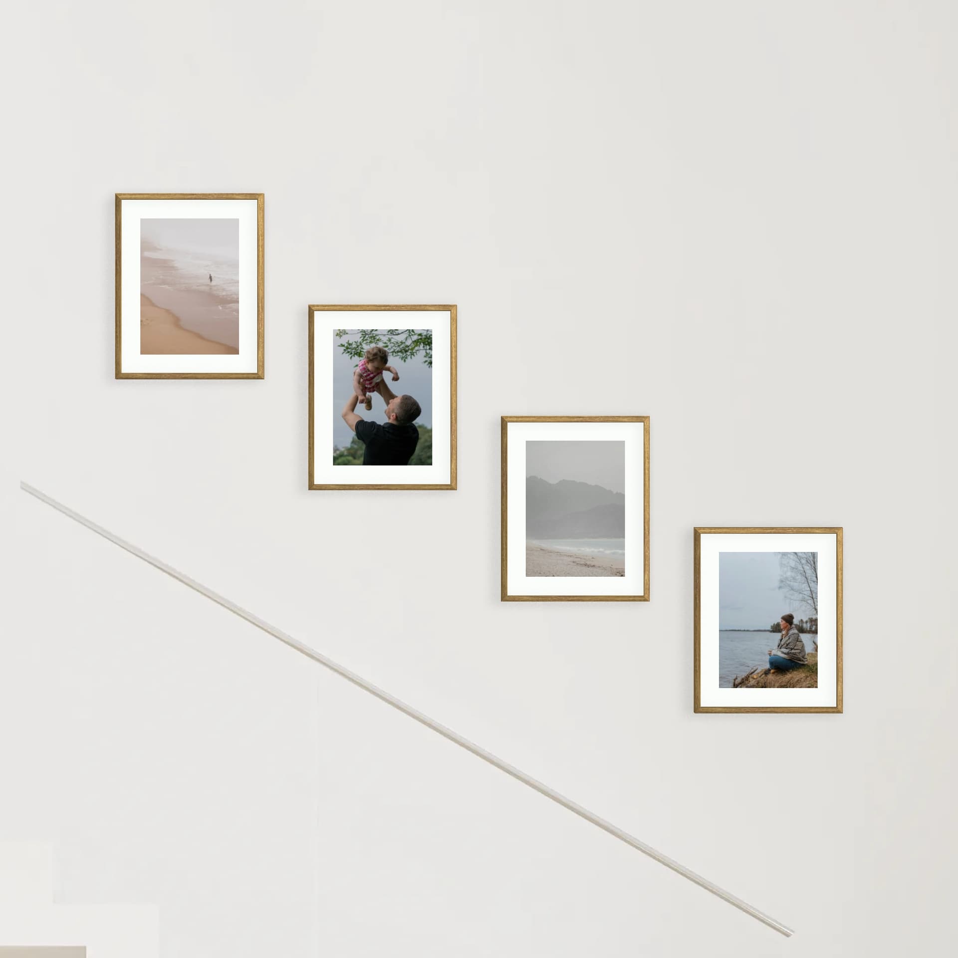 Photo wall 4 frames - Stairway Story - main view