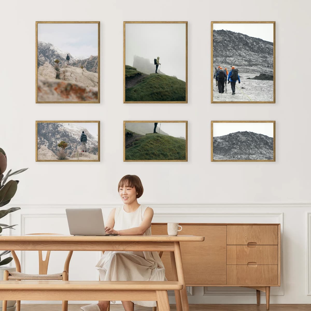 Photo wall 6 frames - Tiered Harmony - main view